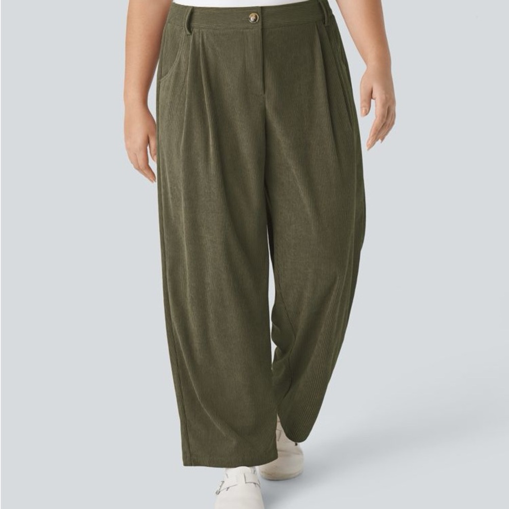 HALARA Olive Wide Leg Women's Pants